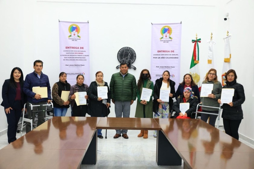 ENTREGAN LICENCIAS CON GOCE DE SUELDO EN NUEVAS OFICINAS DEL SMSEM