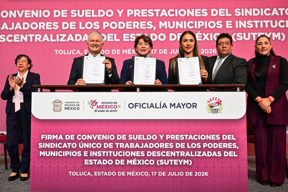 ACUERDA DELFINA GÓMEZ MEJORA LABORAL PARA TRABAJADORES AGREMIADOS AL SUTEyM