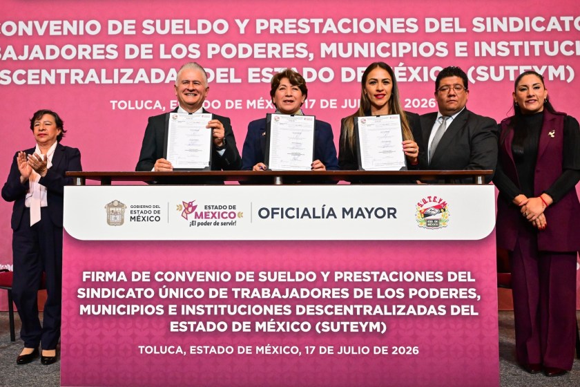 ACUERDA DELFINA GÓMEZ MEJORA LABORAL PARA TRABAJADORES AGREMIADOS AL SUTEyM