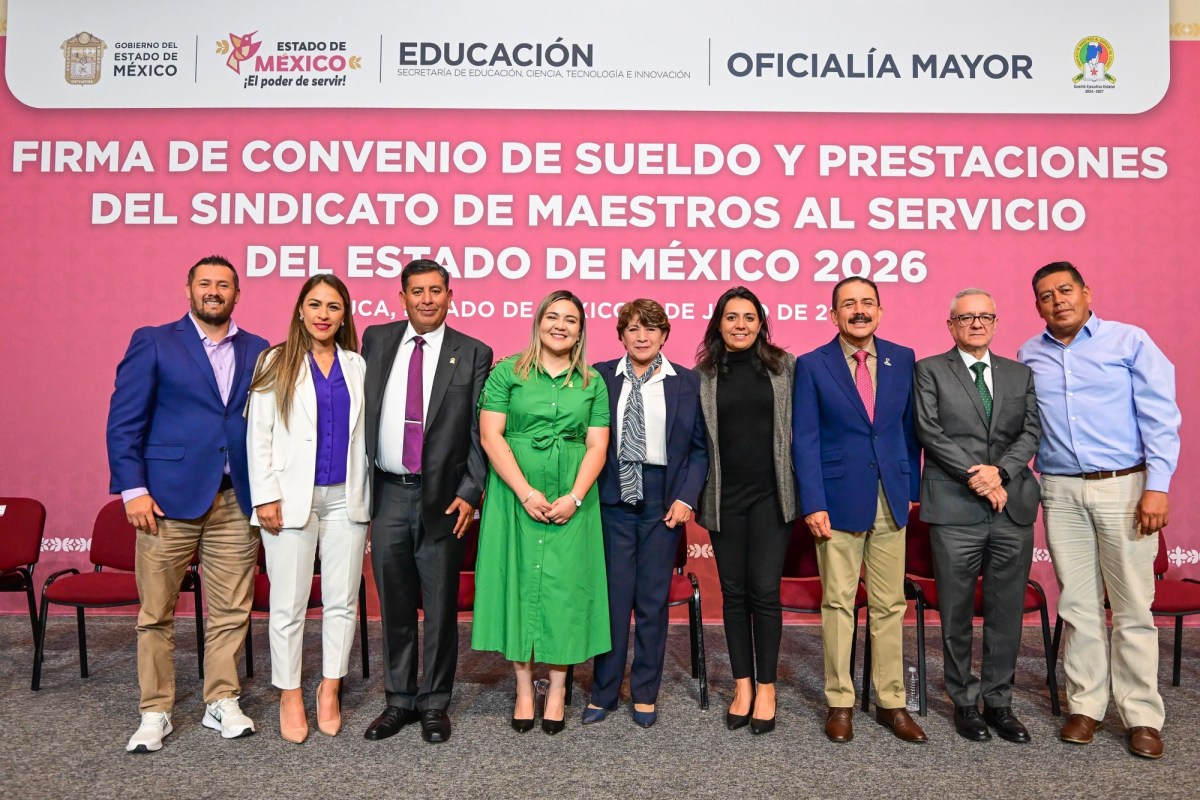 DELFINA GÓMEZ Y SMSEM ACUERDAN MEJORAS LABORALES Y PROFESIONALES PARA DOCENTES DEL EDOMÉX