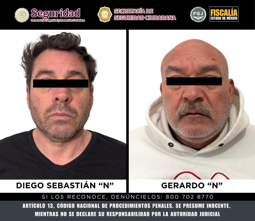 CUMPLIMENTA FISCALÍA EDOMÉX ÓRDENES DE APREHENSIÓN A DIEGO SEBASTIÁN “N” Y GERARDO “N”, POR HOMICIDIO MÚLTIPLE E INTERRUPCIÓN DEL EMBARAZO