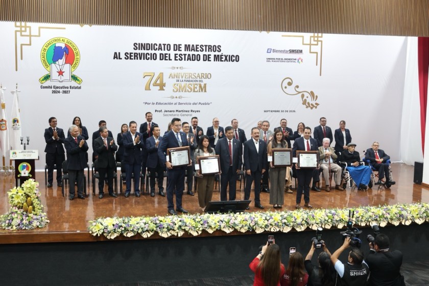 CUMPLE SMSEM 74 AÑOS DE TRABAJAR EN BENEFICIO DEL MAGISTERIO MEXIQUENSE
